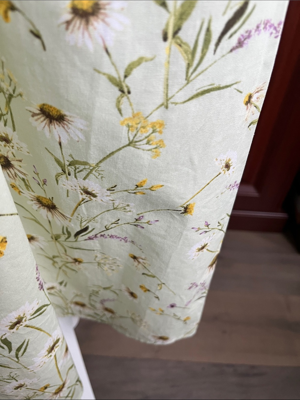 H&M Light Green Floral Strapless Sundress - Picture 7 of 11